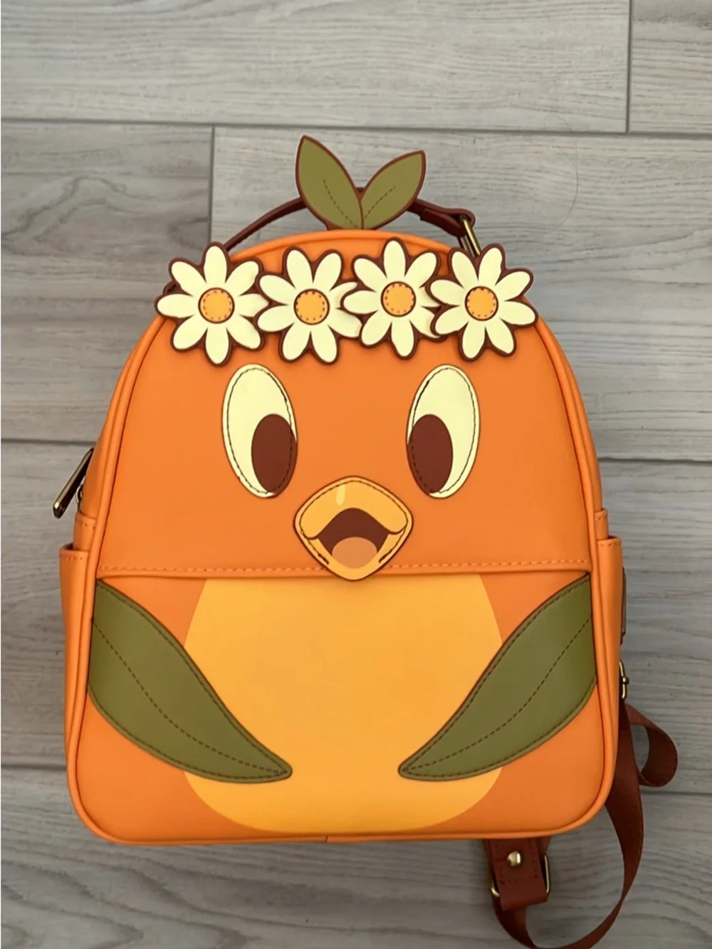 Disney Parks Orange Bird Floral Backpack - Loungefly